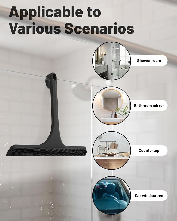 2-in-1 Silicone Shower Squeegee - Image 2