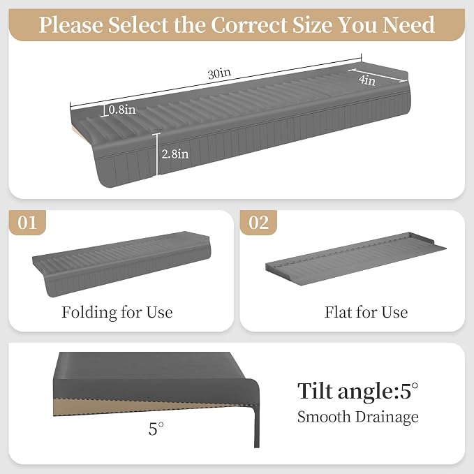 Silicon Sink Edge Protectors for Kitchen Sink, Kitchen Sink Splash Guard - Image 4