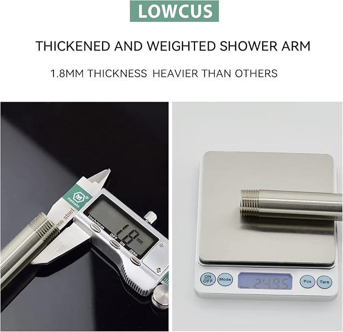 Celling Mounted Extention Stainless Steel High Density Thickened Thread Shower - Image 2