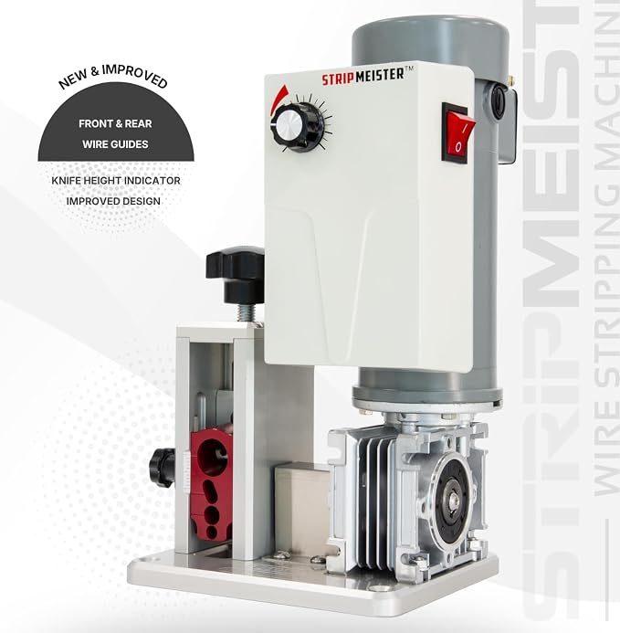 StripMeister E250 Pro Electric Automatic Wire Stripping Machine – Wire Size Up - Image 4
