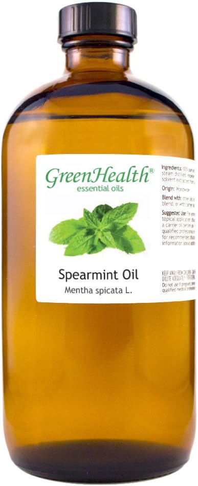 Spearmint Essential Oil – 16 fl oz – 100% Pure & Natural Mentha Spicata – by Greenals