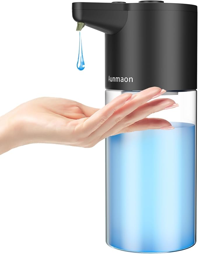 Automatic Soap Dispenser Touchless, Simple Physical Adjustment, Low Battery by Aunmaon