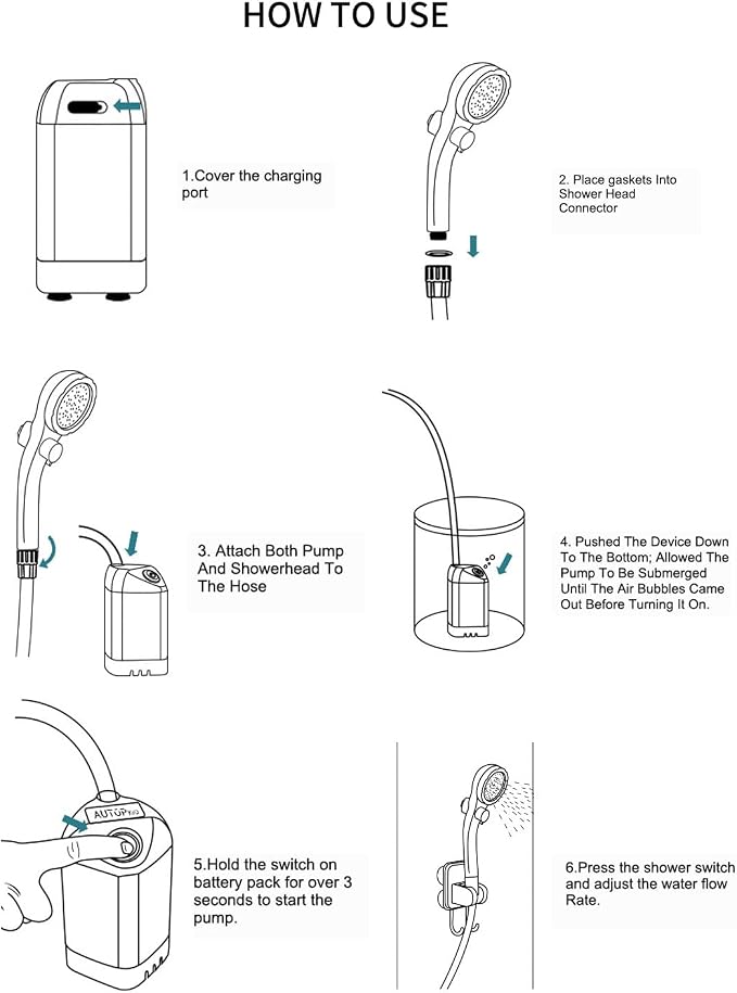 AUTOPkio Portable Camping Shower - Image 7