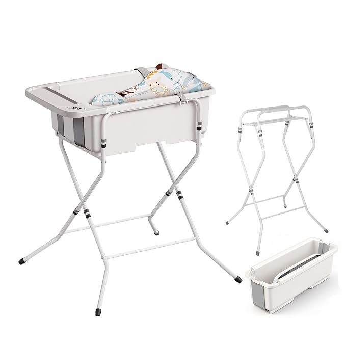 Collapsible Baby Bathtub with Stand by ElyelsannsBaby