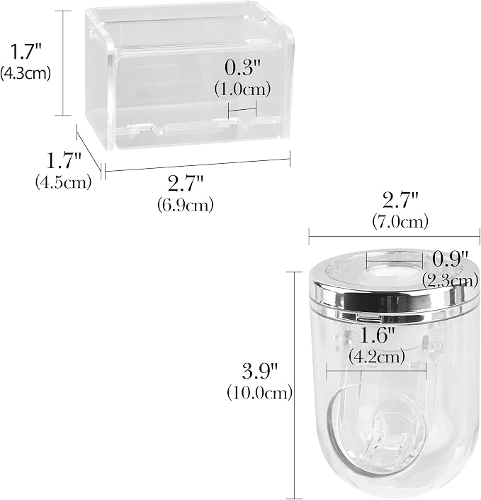 2 Slots Wall Mount Toothbrush Holder - Image 3