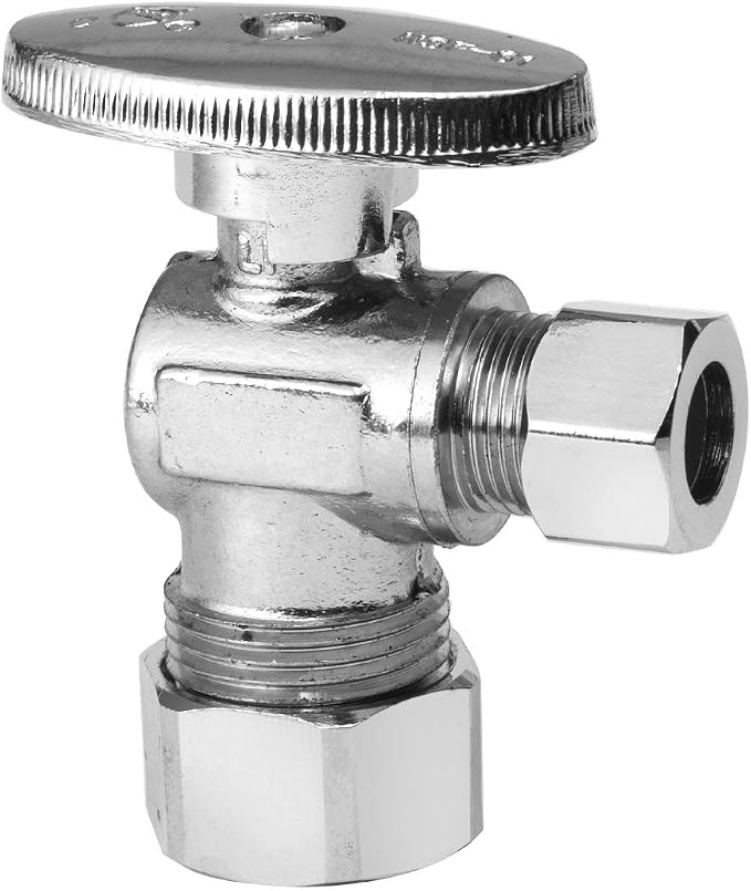 EFIELD Angle Stop Valve 1/2" Nominal Compression x 3/8" OD - Image 4
