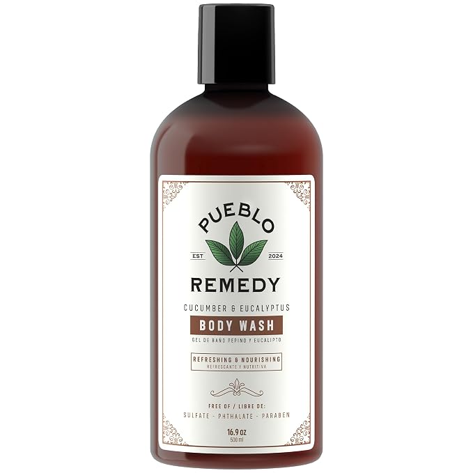 Pueblo Remedy Body Wash, Cucumber & Eucalyptus – Soothing & Invigorating Shower by Unknown