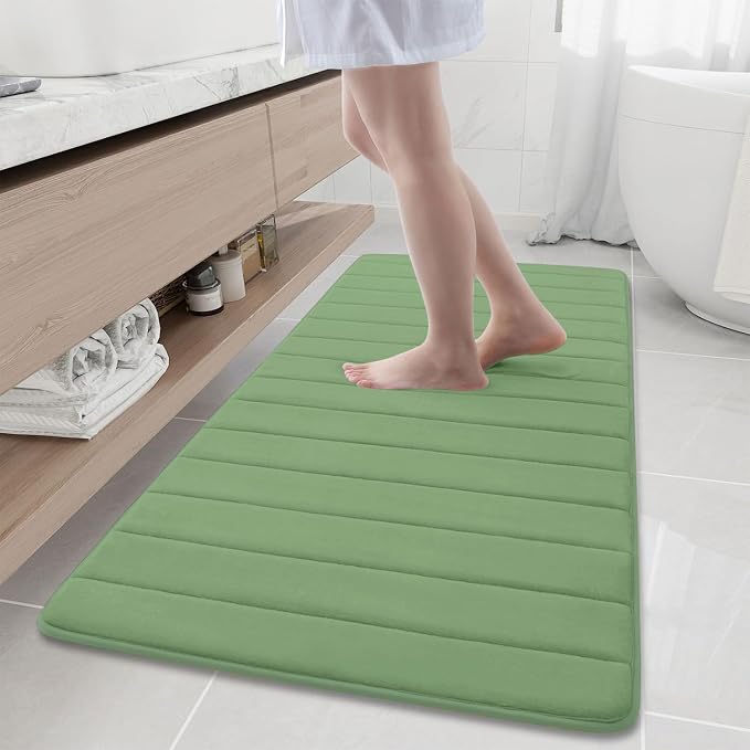 Buganda Memory Foam Bath Mat, Ultra Soft and Non-Slip Bathroom Rugs, Water by Buganda
