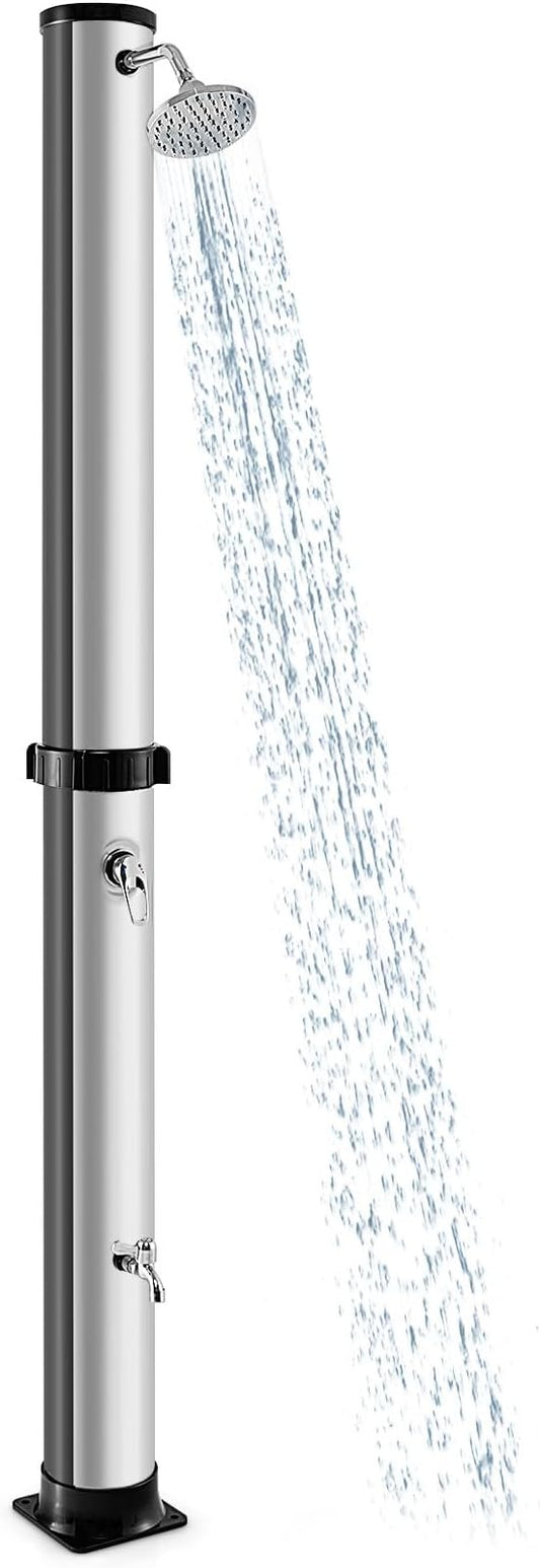 LDAILY Outdoor Shower, 10 Gallon Solar Heated Pool Shower by LDAILY