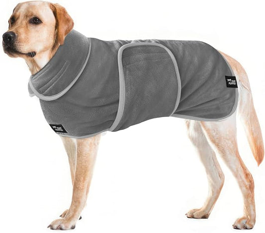Tuff Pupper Fast Drying Dog Bath Robe | 800 GSM Plush Dog Towel by TuffPupper