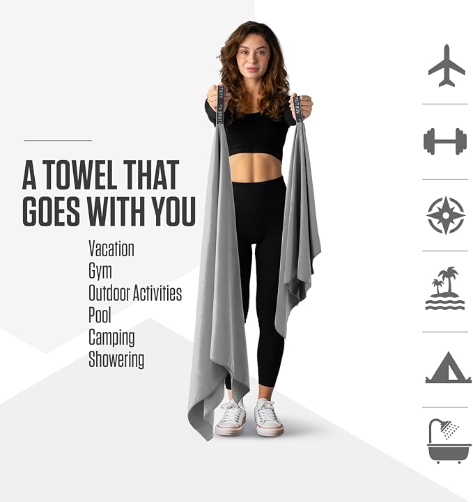 VENTURE 4TH Quick Dry Towel. Microfiber Travel Towel Ideal - Image 2