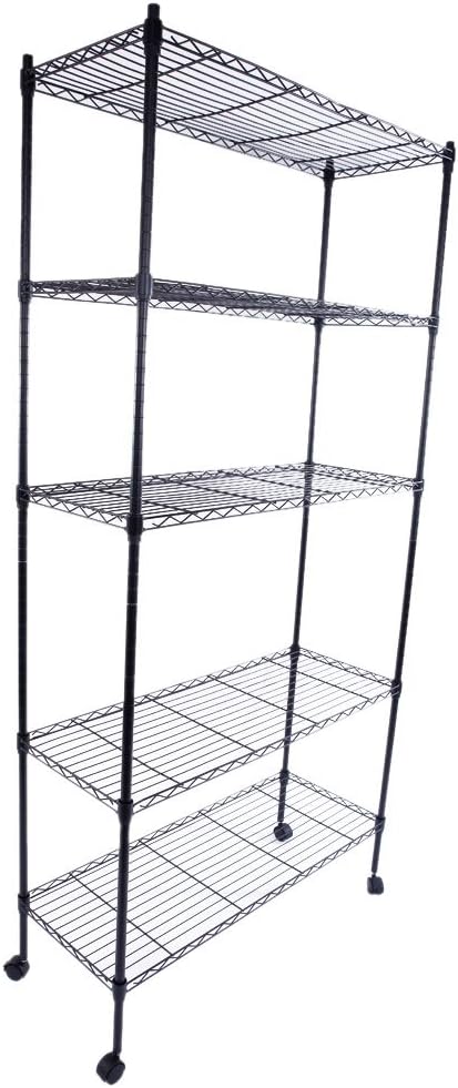 5 Tier Storage Racks Shelving, Heavy Steel Pantry Shelves, Adjustable Wire - Image 10