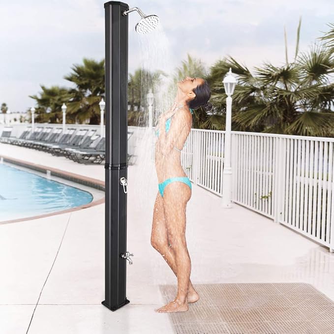 VINGLI Solar Heated Shower, 9.3 Gallon Outdoor Shower - Image 2