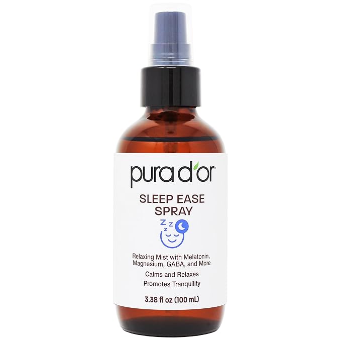 PURA D'OR 3.38 Oz Sleep Ease Spray – Relaxing Mist by PURADOR