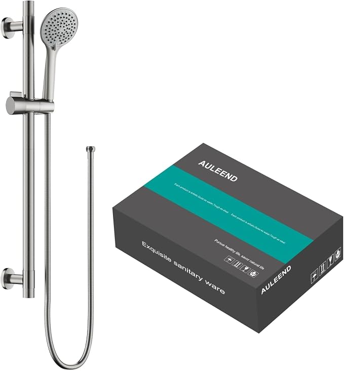 Shower Slide Bar Handheld Shower Head by AULEEND