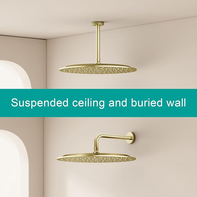 All Metal Rain Shower Head - Image 3