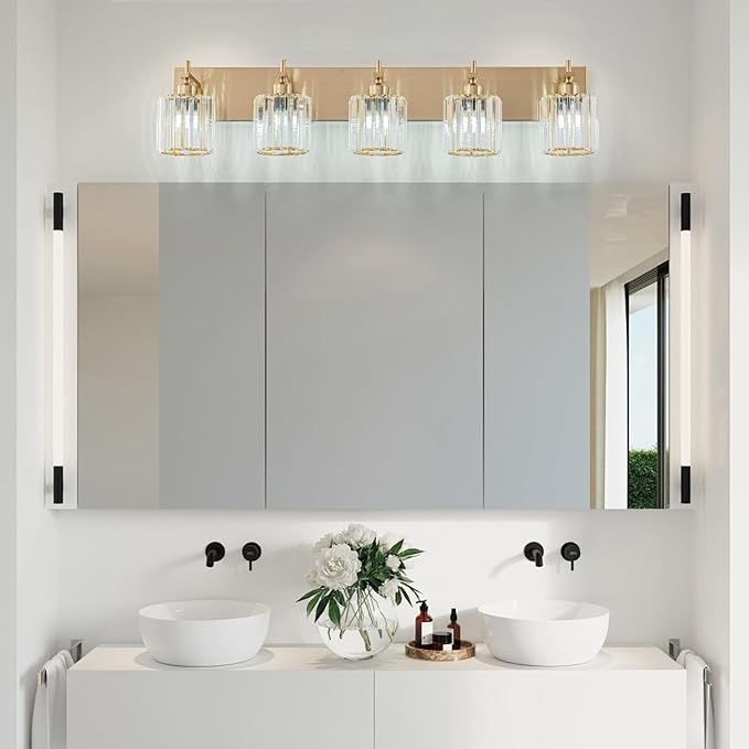 Modern Crystal Bathroom Vanity Lights, Crystal Wall Lighting - Image 7