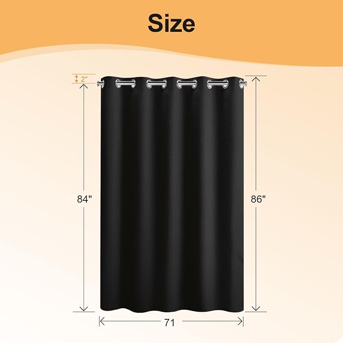 River Dream Extra Long No Hook Shower Curtain - Image 7