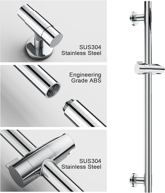 Shower Slide Bar Handheld Shower Head - Image 5