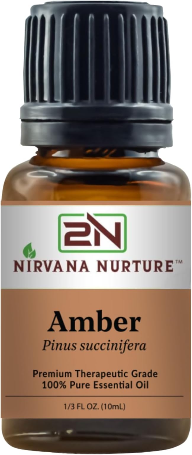 Amber Essential Oil 100% Pure Premium Therapeutic Grade by NirvanaNurture