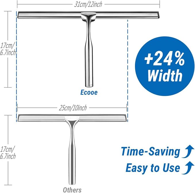 ecooe Stainless Steel Shower Squeegee - Image 2