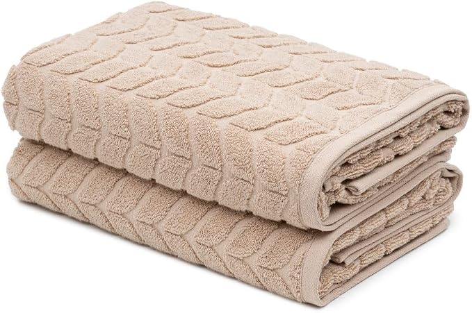 BAGNO MILANO Turkish Bath Towels, Soft Plush Jacquard Luxury Bath Towels by BagnoMilanoLuxurySoftness