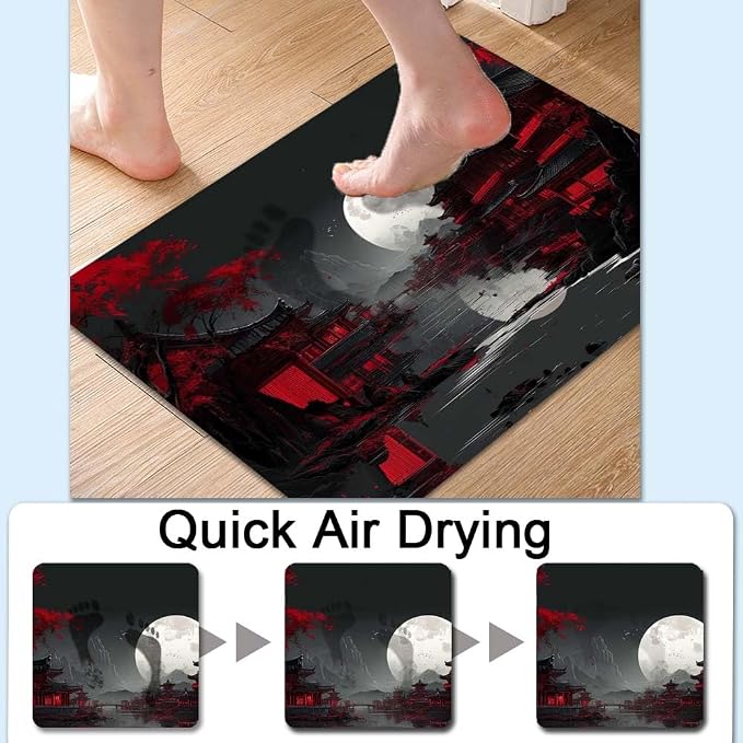 Bath Mat Rug, Dark Landscape - Image 4