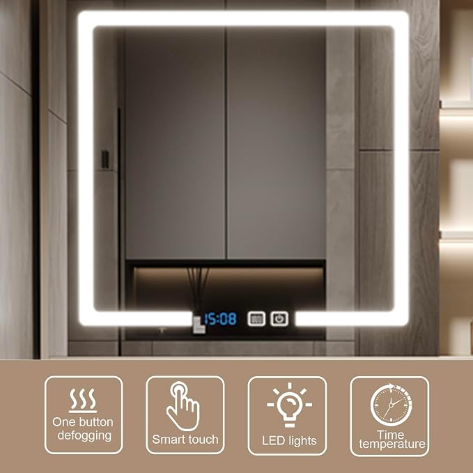 Bathroom Vanity with Sink - 52IN Floating Bathroom Vanity Include Smart LED - Image 3