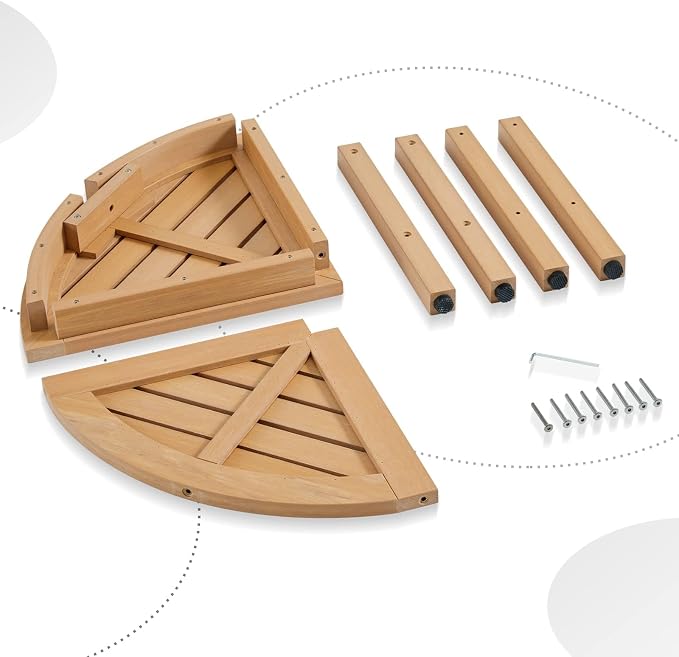 Shower Stool for Inside Shower, Corner Shower Stool, Shower Bench Seat - Image 7