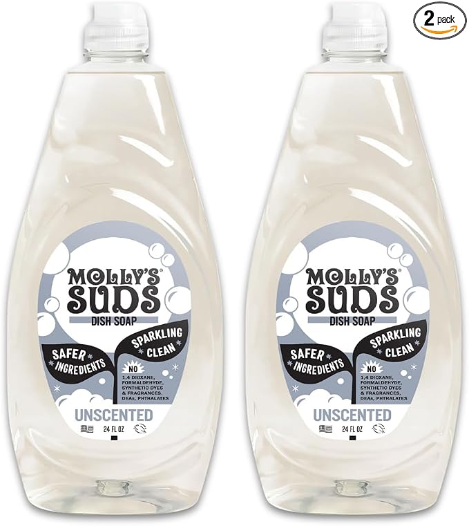 Molly's Suds Liquid Dish Soap | Clean, Simple Ingredients | Extra Scrubbing by MollysSuds