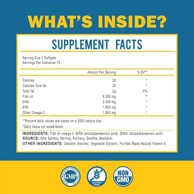 Omega 3 Fish Oil with Maximum EPA DHA - Image 2