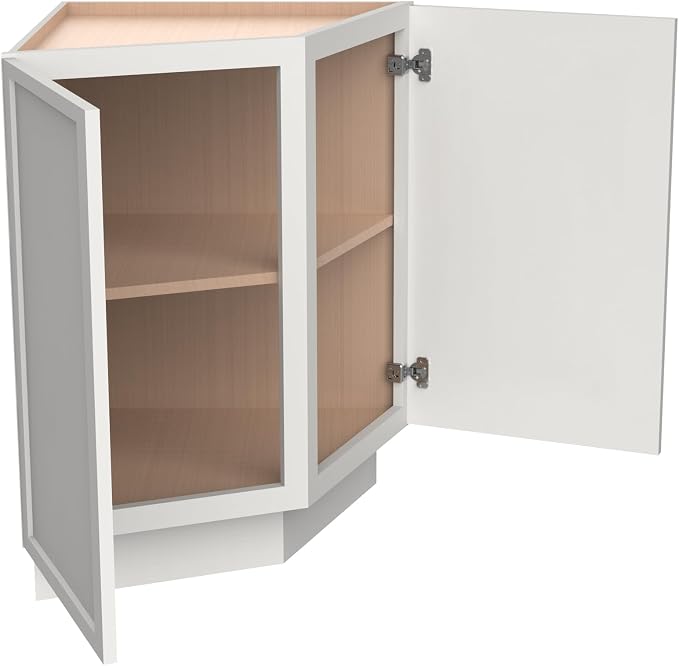 Corner Cabinet for Kitchen Bathroom, Solid Wood Frame - Image 3