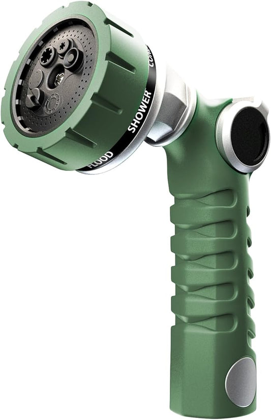 RESTMO Heavy Duty Hose Nozzle, Metal Garden Water Hose Sprayer by Restmo