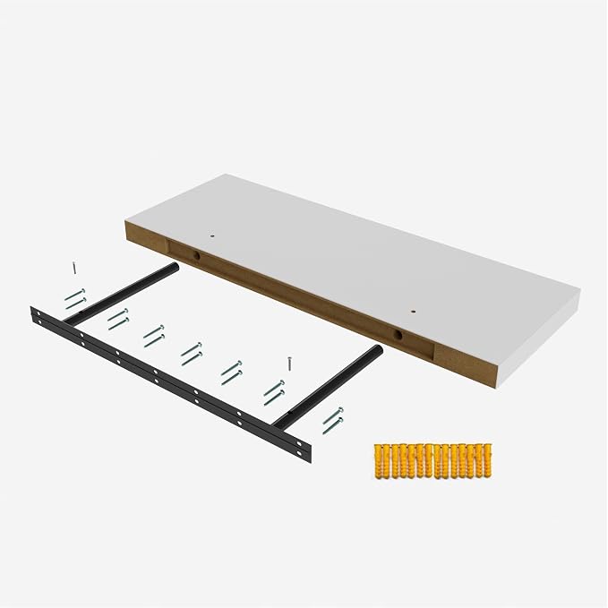Wall Shelf Set of 3, Wooden Floating Wall Shelf - Image 7