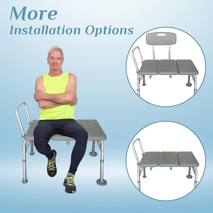 Winado Tub Transfer Bench for Bathtub - Image 4