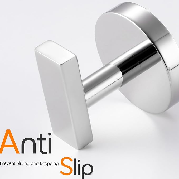 Robe Hook Polished Chrome Bath Towel Hooks Stainless Steel Wall Hooks - Image 5