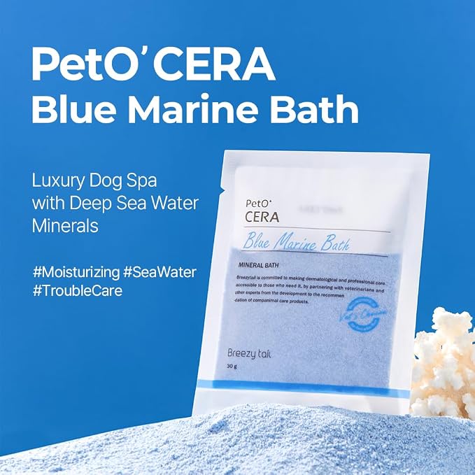 PetO’Cera Blue Marine Bath for Dogs, Deep Sea Water, Soothes Dry, Itchy Skin - Image 2