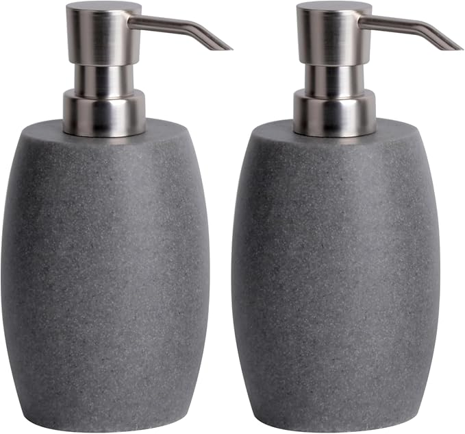 Sandstone Textured Resin Soap Dispenser by ClasinHome