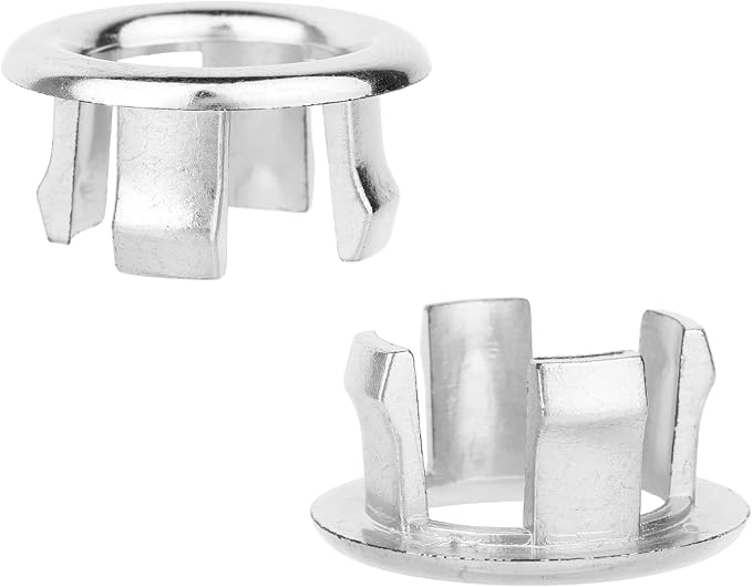 10 Pcs Sink Overflow Ring Cover, Chrome Bathroom Sink Overflow Trim Ring Cap - Image 6