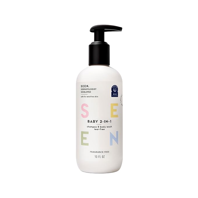 SEEN Baby 2-in-1 Shampoo & Body Wash – Fragrance-Free, Tear-Free & by SEENDevelopedByDrIrisRubin