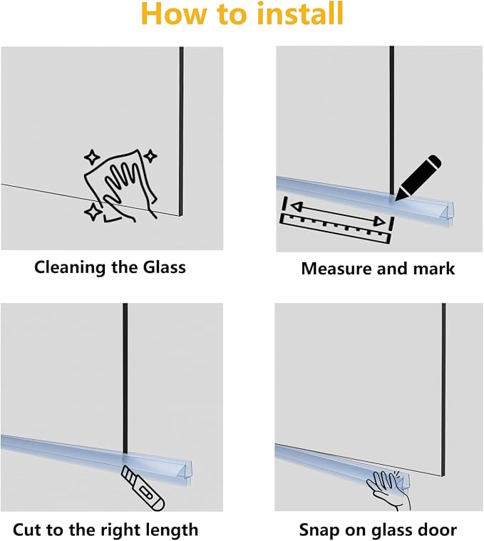 Frameless Shower Door Bottom Seal Strip - Image 5