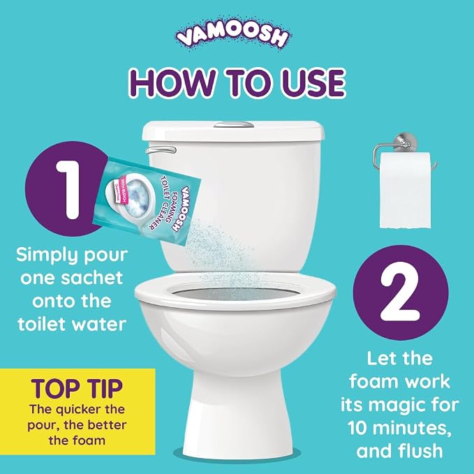 Vamoosh 6-in-1 Toilet Foaming Cleaner | Self-Activating Foam Technology | Stays - Image 3