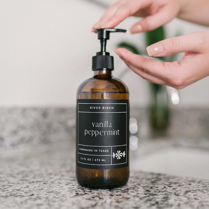 River Birch Vanilla Peppermint Scented Natural Hand Soap - Image 3