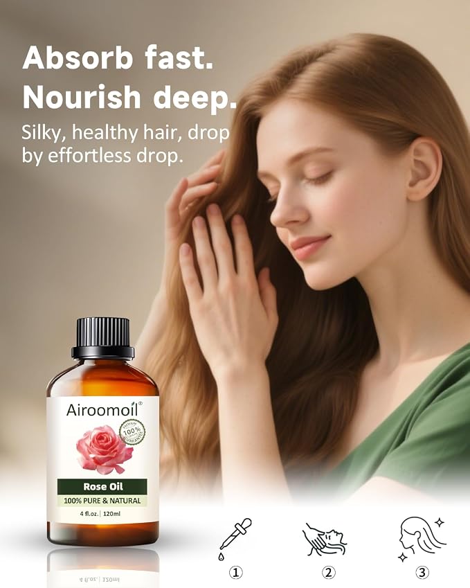 Pure Rose Essential Oil, 100% Natural Rose Oil, Premium Grade Essential Oils - Image 6