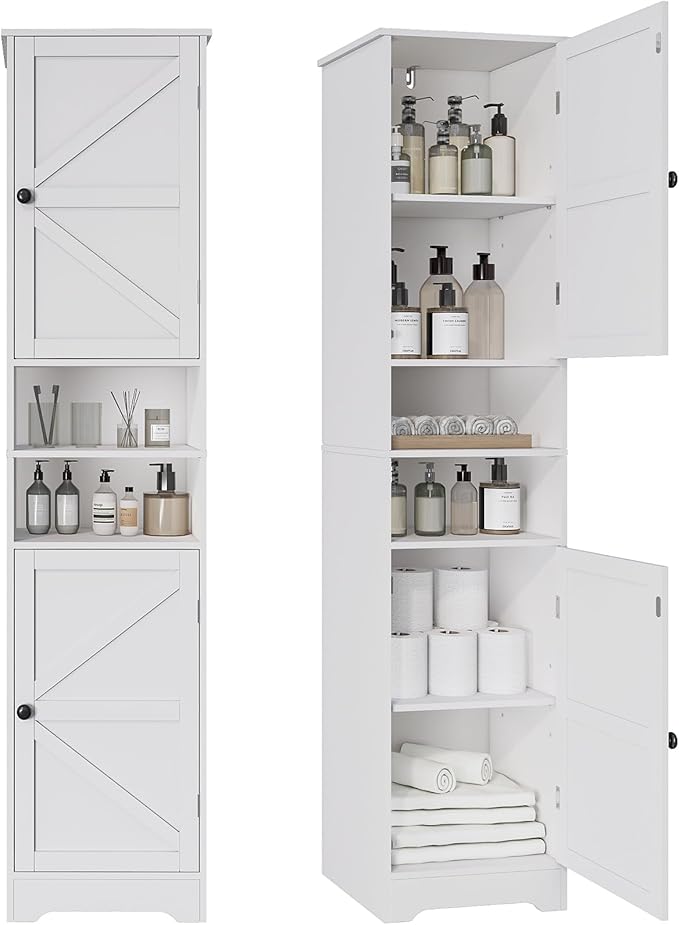 Tall Bathroom Cabinet, Storage Cabinet by Viaozutis