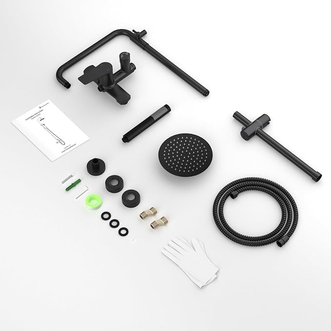 Rainsworth Outdoor Shower Kit Matte Black - Image 8