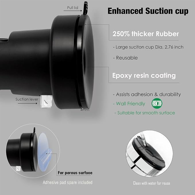 Handle held Shower Head Holder Suction Cup - Image 3