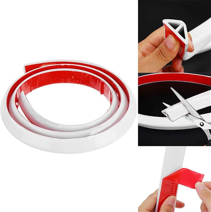 Collapsible Bathroom Water Stopper Flood Barrier Rubber Water Dam Wet and Dry - Image 5