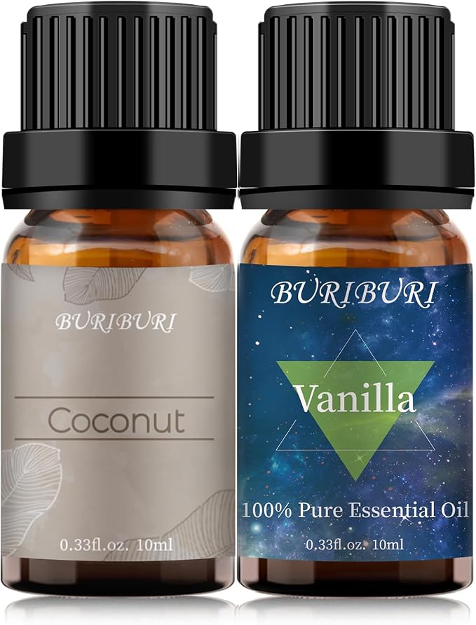 BURIBURI Vanilla Essential Oil and Coconut Oil Essential Oil, 100% Pure - Image 7