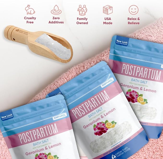 Postpartum Bath Salt Postpartum Bath Soaks USP Grade Epsom Salt - Image 4